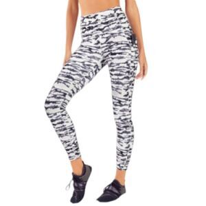 Fabletics Define PowerHold® High-Waisted Legging White Tigress Size Small